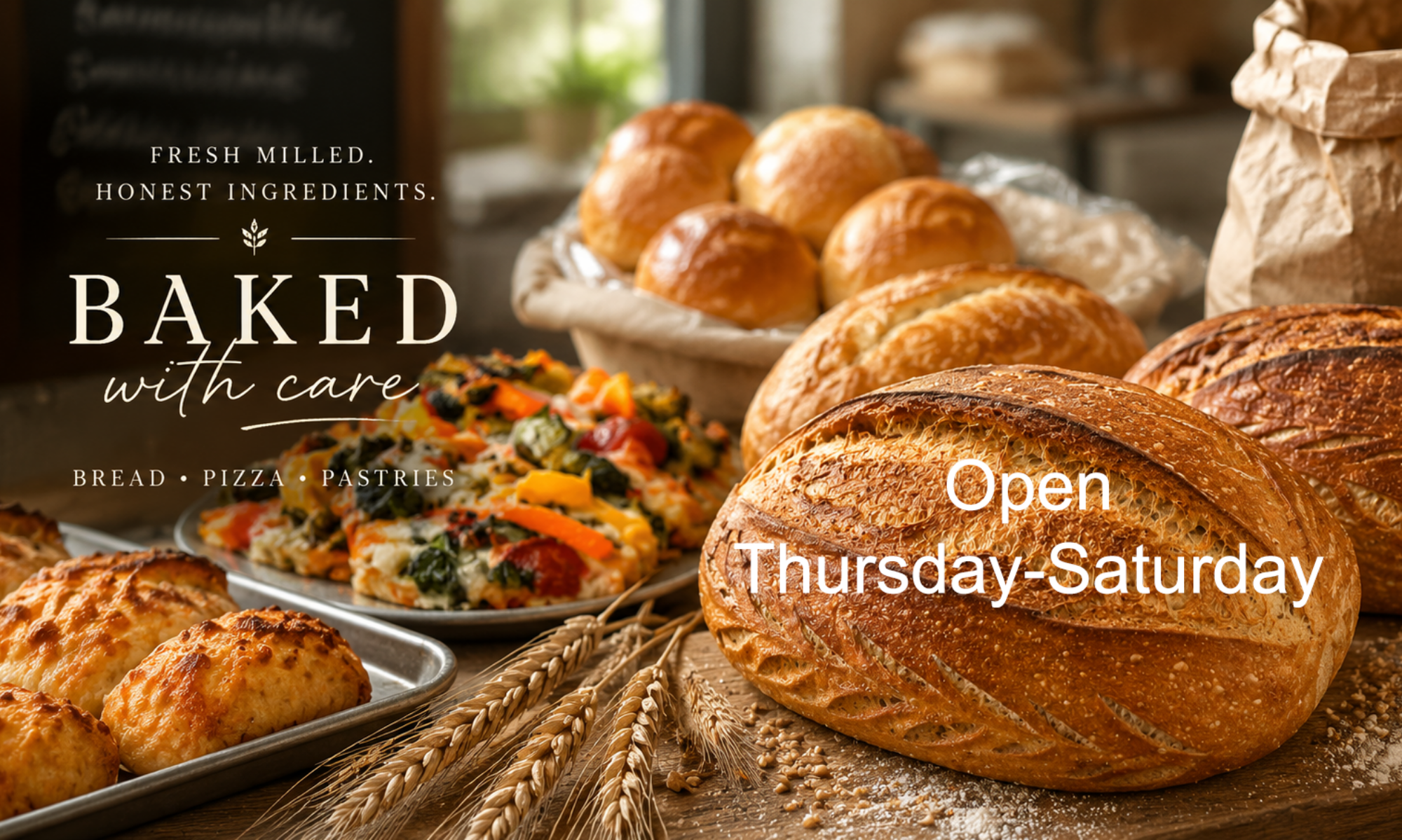 Baked with Care Image Open Thursday-Saturday